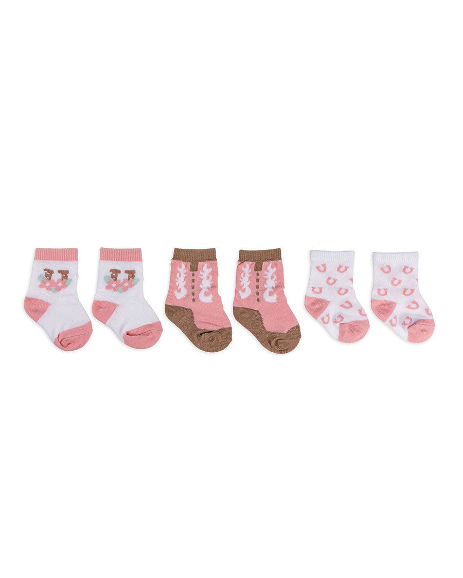 Bloomin' Boot Baby Socks Trio - Jf32025Bbt