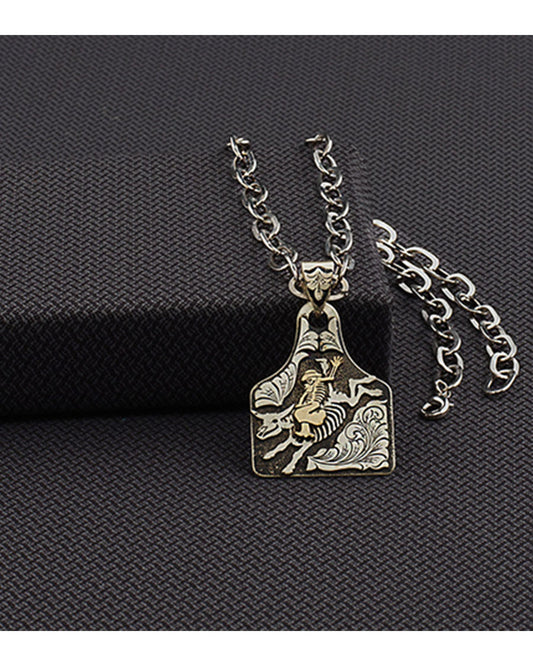Bull Pendant Necklace