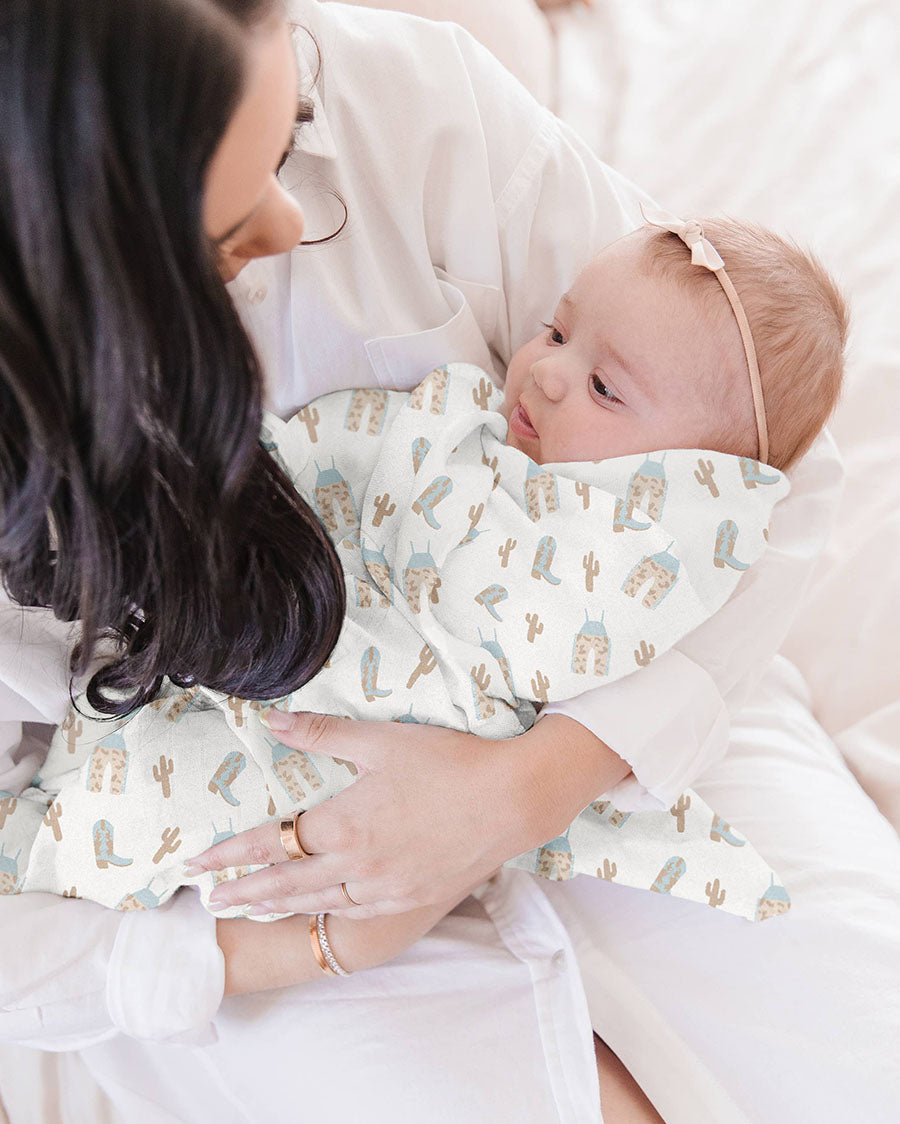 Howdy Partner Swaddle Blanket Set - Jf32020Hpb
