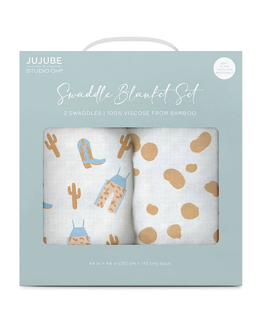 Howdy Partner Swaddle Blanket Set - Jf32020Hpb