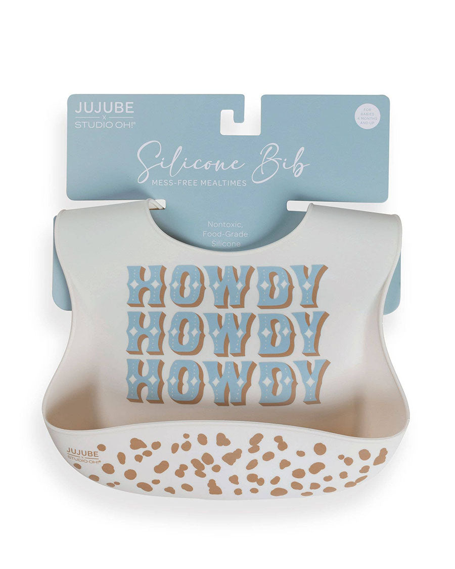 Howdy Partner Silicone Bib - Jf32035Hpb