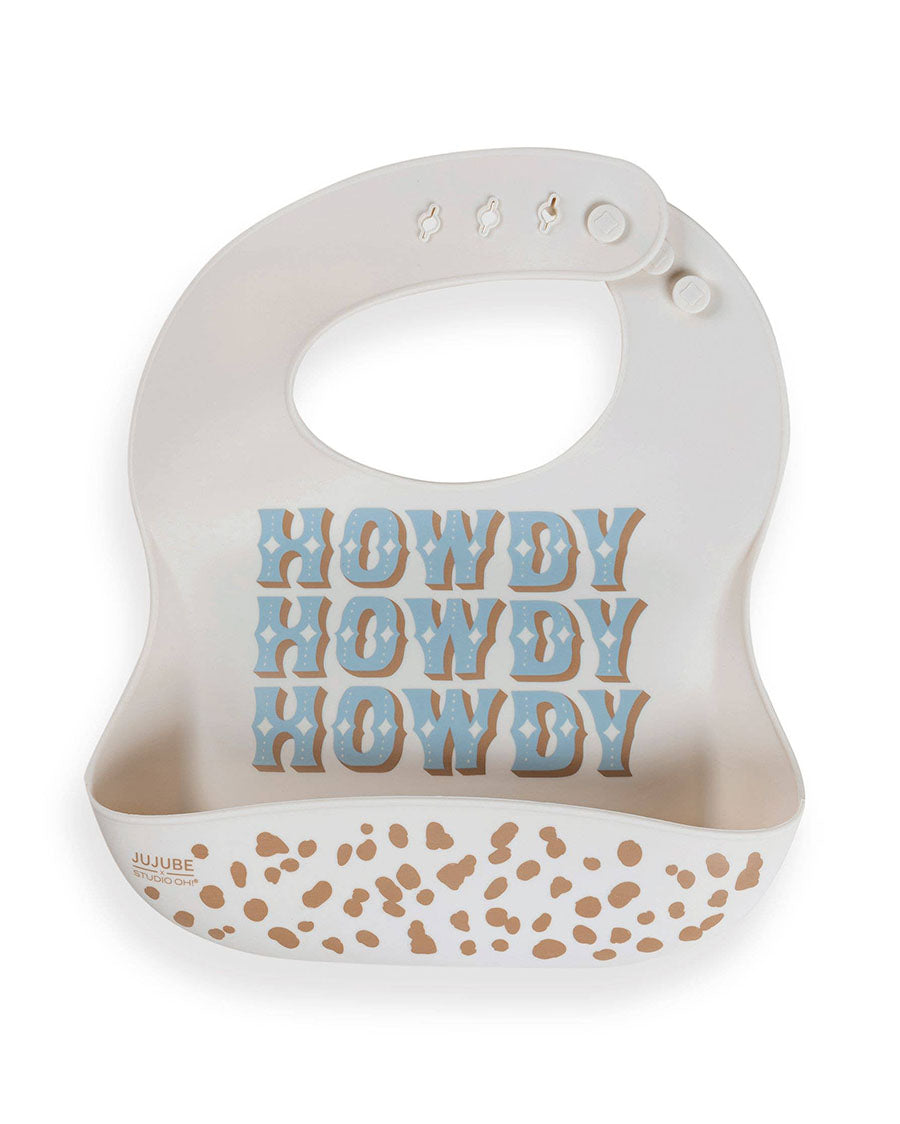 Howdy Partner Silicone Bib - Jf32035Hpb