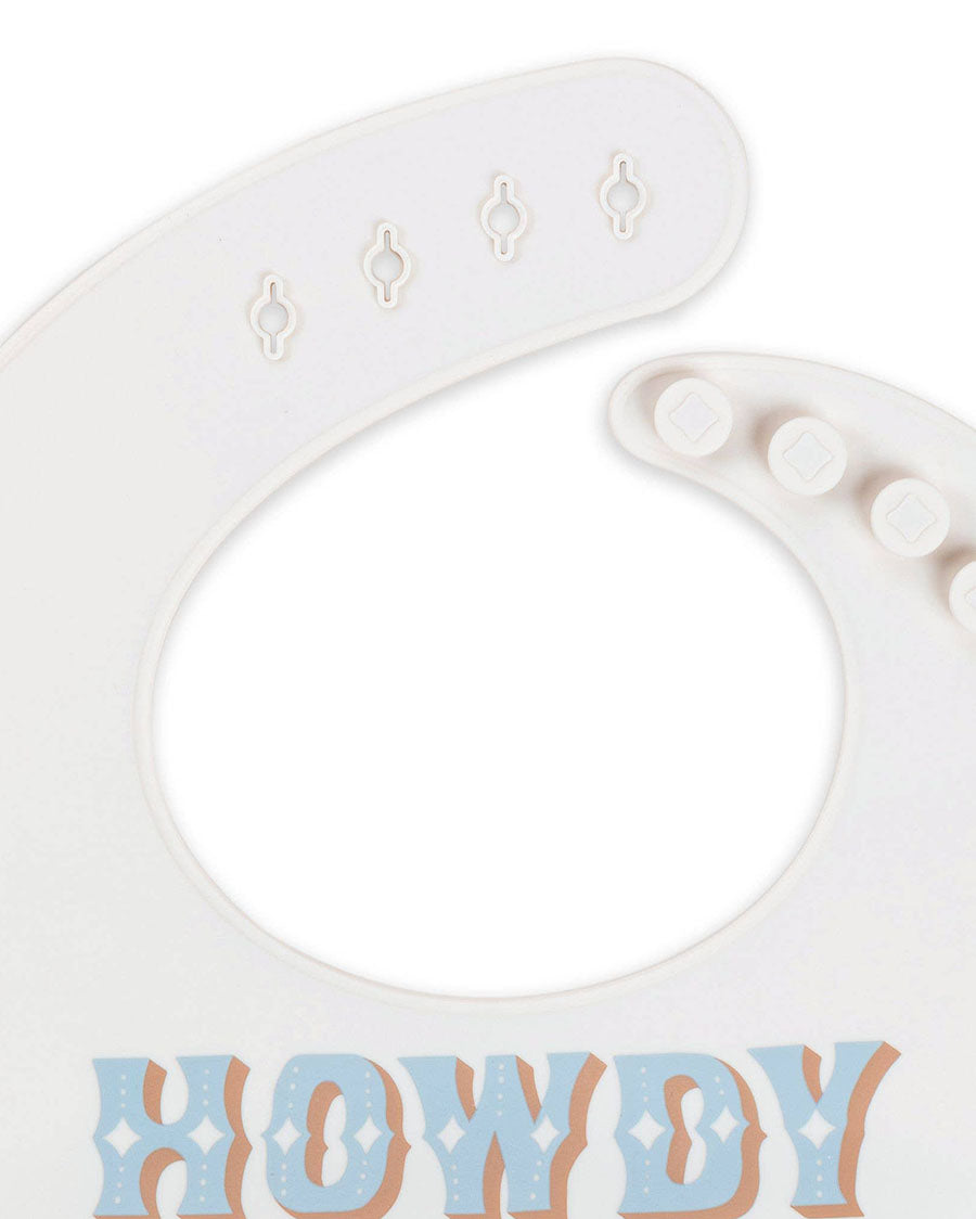 Howdy Partner Silicone Bib - Jf32035Hpb