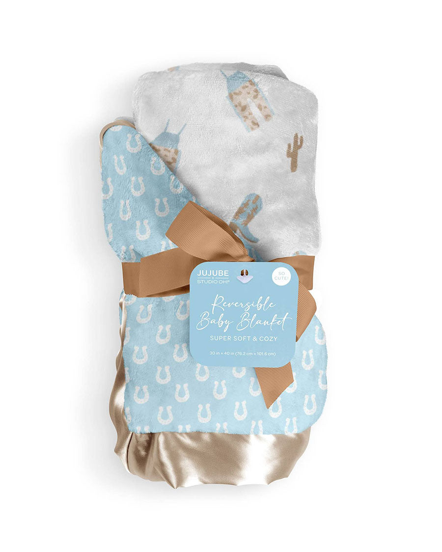 Howdy Partner Reversible Baby Blanket - Jf32015Hpb