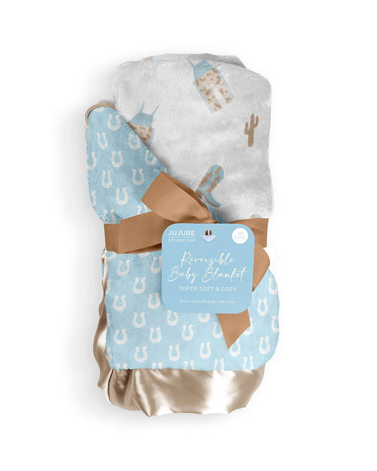 Howdy Partner Reversible Baby Blanket - Jf32015Hpb