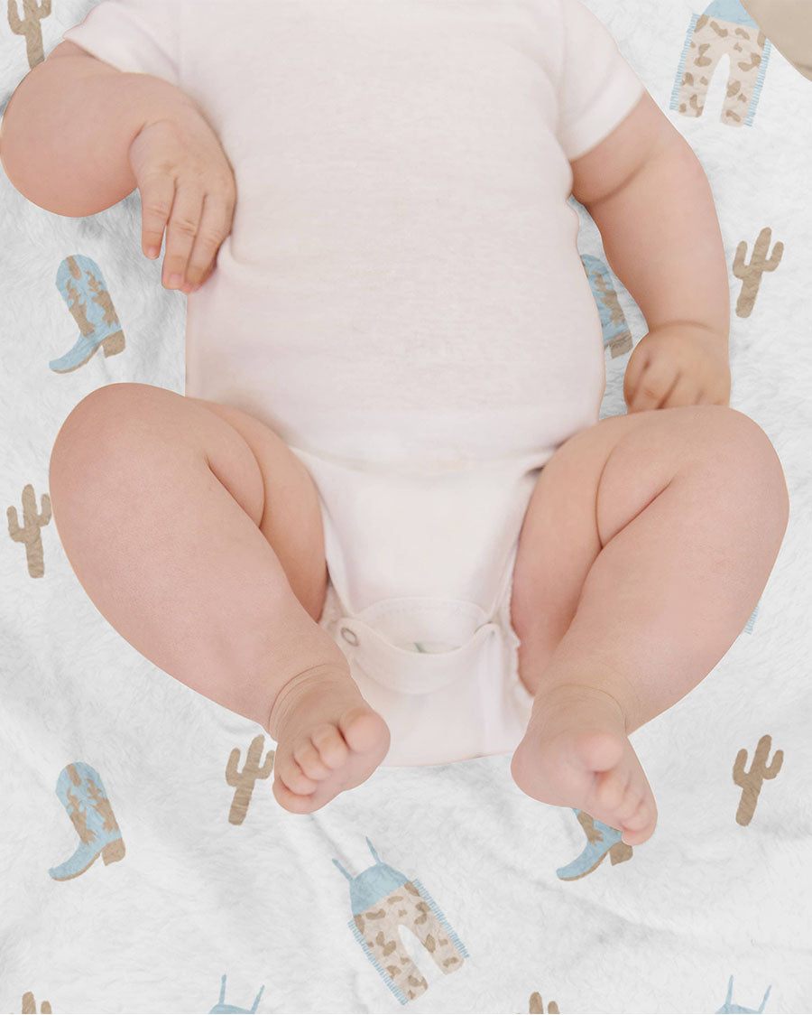 Howdy Partner Reversible Baby Blanket - Jf32015Hpb