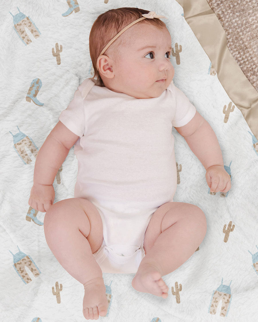 Howdy Partner Reversible Baby Blanket - Jf32015Hpb