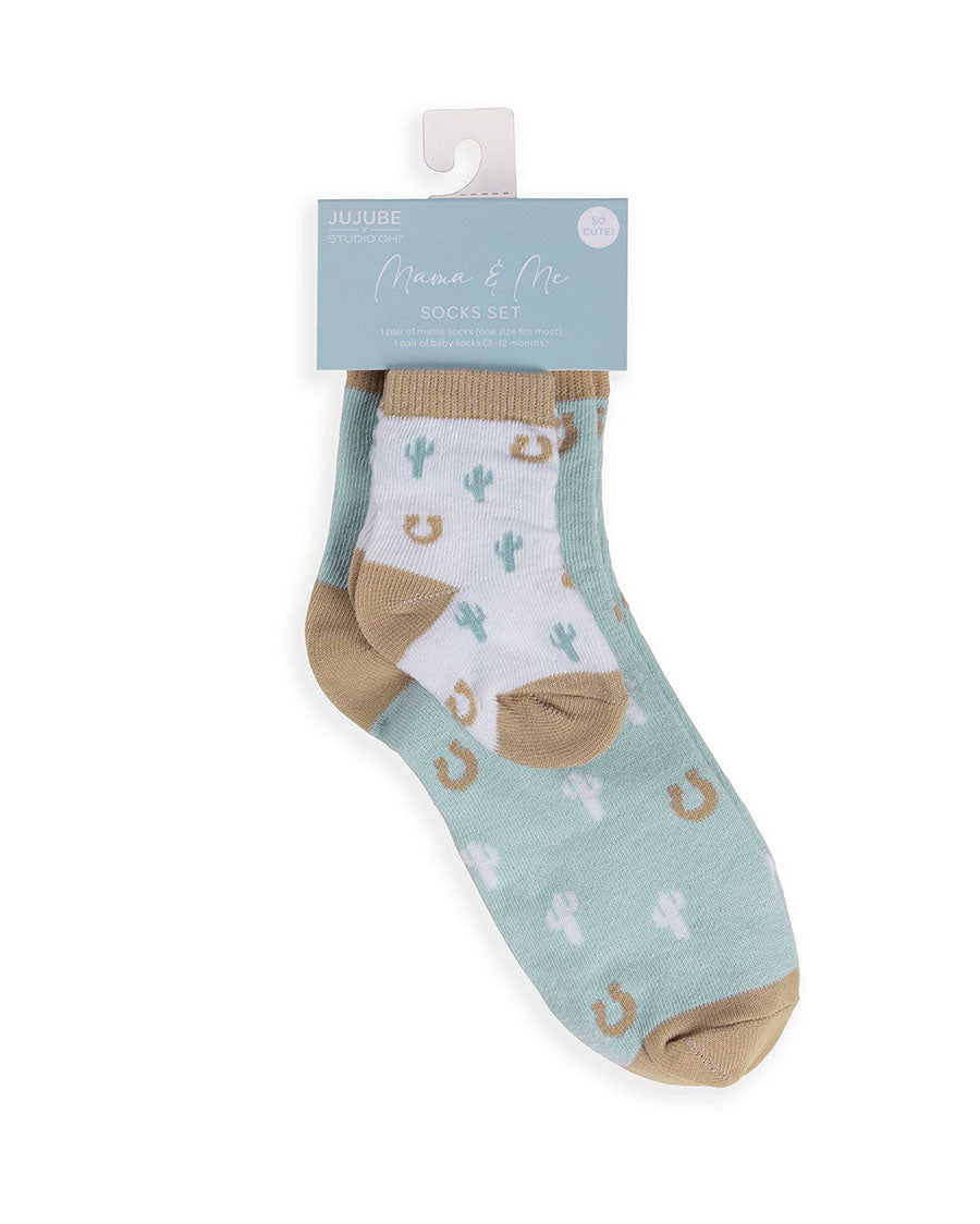 Howdy Partner Mama & Me Socks Set - Jf32030Hpb