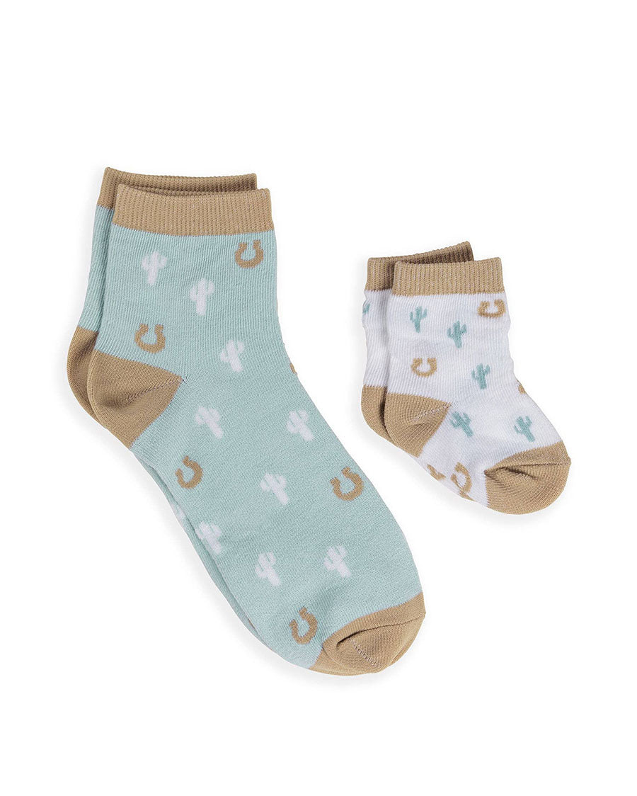 Howdy Partner Mama & Me Socks Set - Jf32030Hpb