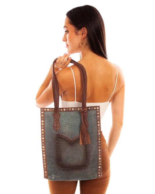 Handbag B322-Tur by Scully from Skip’s Western Outfitters | SCU-B322-TUR-ONE-TURQUOISE