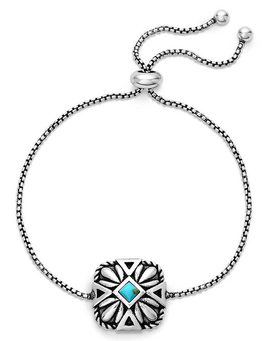 Desert Sage Turquoise Bracelet by Montana Silversmiths from Skip’s Western Outfitters | MON-BC6116-O/S