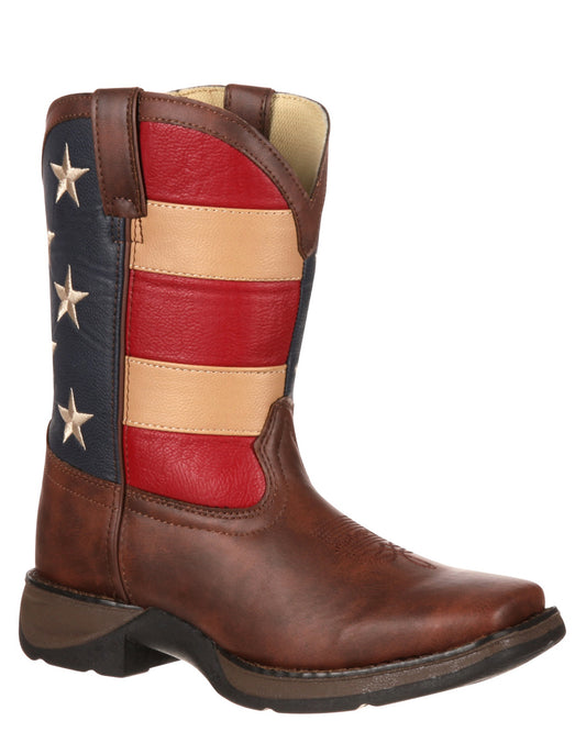 Kids' Patriotic Western Boot by Durango from Skip’s Western Outfitters | DUR-BT245S-080-M