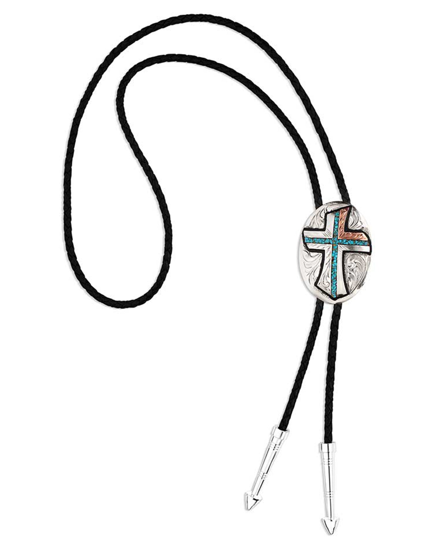 Inner Light Turquoise Bolo Tie by Montana Silversmiths from Skip’s Western Outfitters | MON-BT4779-O/S