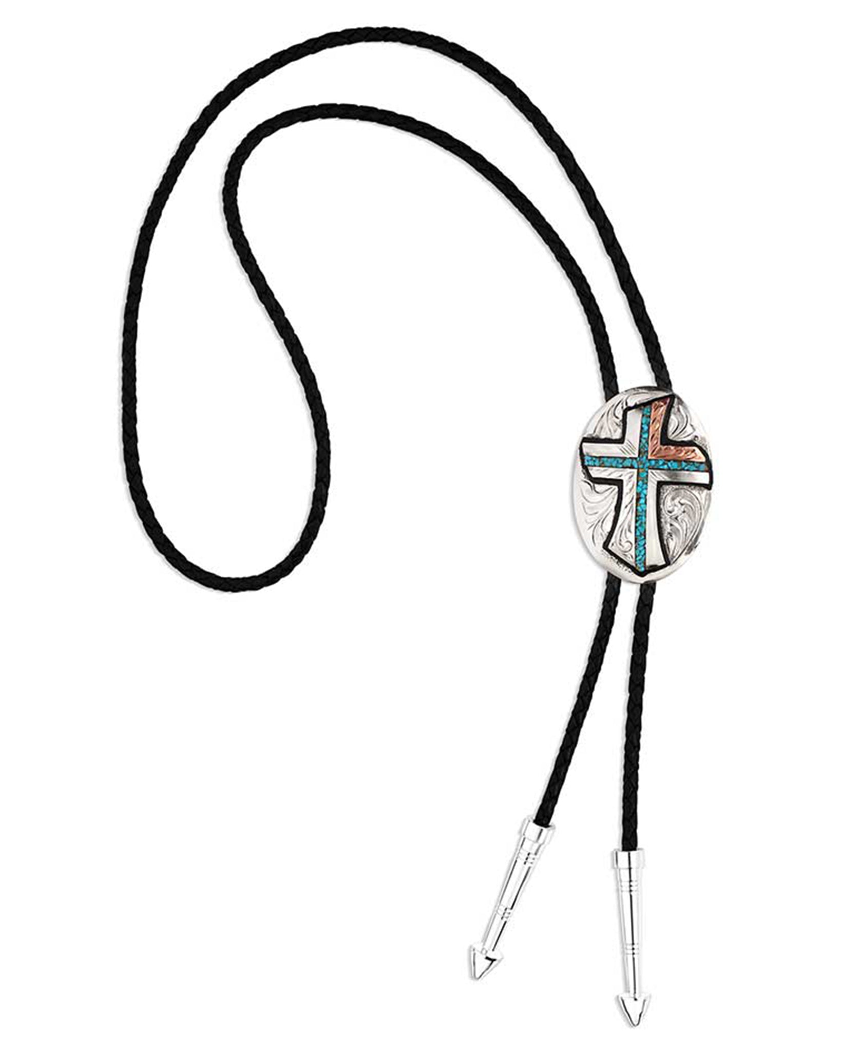 Inner Light Turquoise Bolo Tie by Montana Silversmiths from Skip’s Western Outfitters | MON-BT4779-O/S