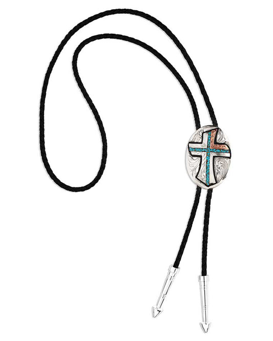 Inner Light Turquoise Bolo Tie by Montana Silversmiths from Skip’s Western Outfitters | MON-BT4779-O/S