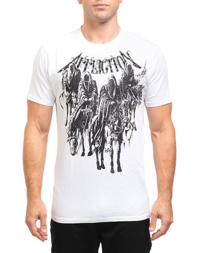 Men's Black Night Tee by Affliction from Skip’s Western Outfitters | AFL-A26366-M-WH