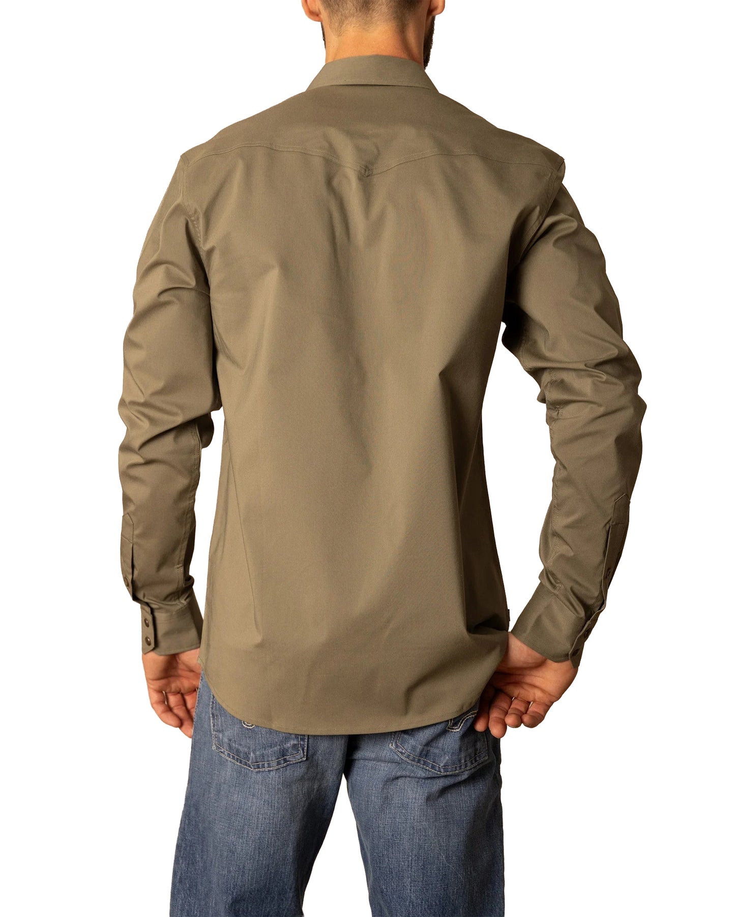 Men's Blackout Long Sleeve Western Shirt - Mds0000022-Gn015