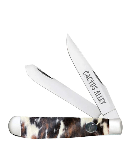 Cuero Acrylic Cactus Alley Trapper Knife - Ca11-07 by Whiskey Bent Knives from Skip’s Western Outfitters | WBK-CA11-07-CUERO