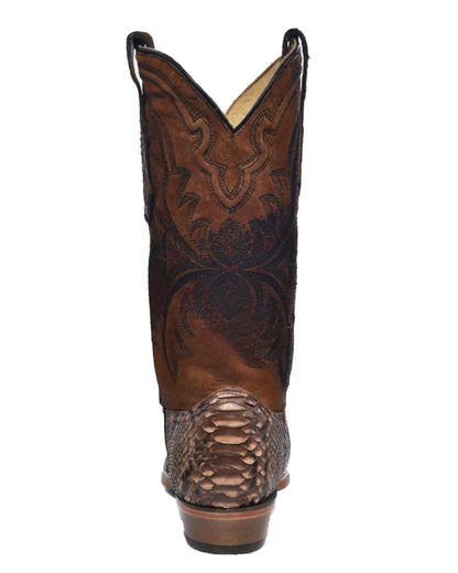 Corral A4452 Men's Handcrafted Snip Toe Exotic Python Snake Skin Cowboy Boots  at Skip's Western Outfitters
