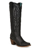 Women's Solid Embroidery Tall Top Western Boots
