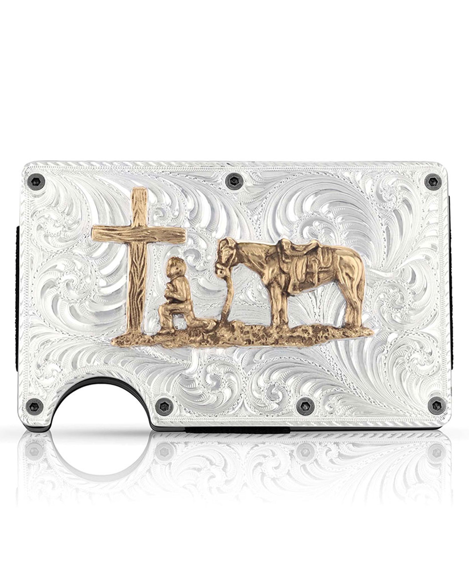 Credit Card Case with Money Clip by Montana Silversmiths from Skip’s Western Outfitters | MON-CRCARD2-731-O/S-REG