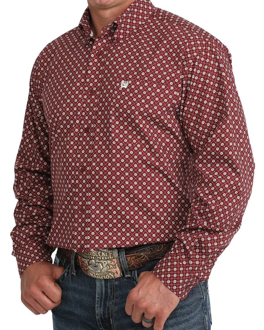 Men's Long Sleeve Print Shirt - Mtw1106141