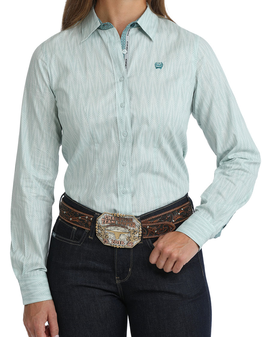 Women's Long Sleeve Print Shirt - Msw9165091