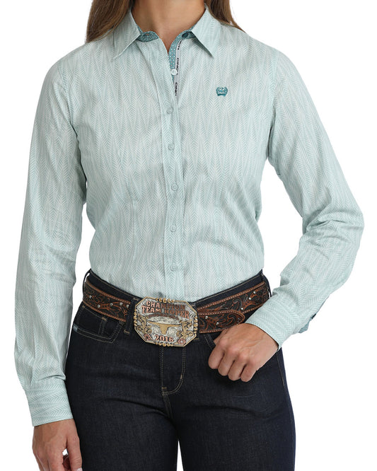 Women's Long Sleeve Print Shirt - Msw9165091