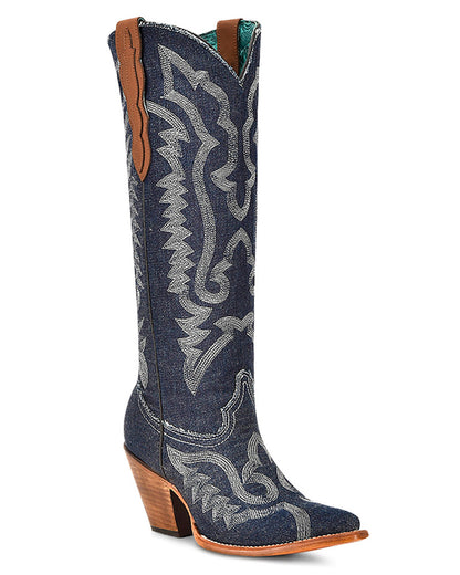 Corral Z5226 Women's Handcrafted Pointed Toe Cowgirl Boots in Brown at Skip's Western Outfitters