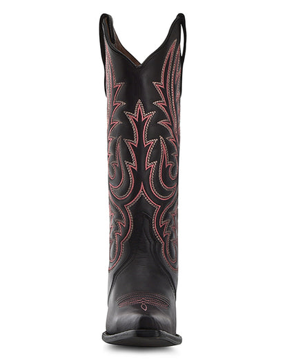 Corral L6105 Women's Handcrafted Snip Toe Cowgirl Boots in Black at Skip's Western Outfitters
