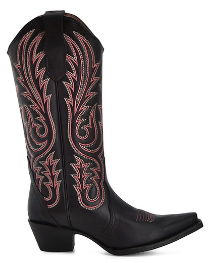 Corral L6105 Women's Handcrafted Snip Toe Cowgirl Boots in Black at Skip's Western Outfitters