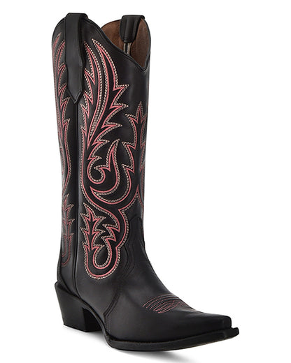 Corral L6105 Women's Handcrafted Snip Toe Cowgirl Boots in Black at Skip's Western Outfitters