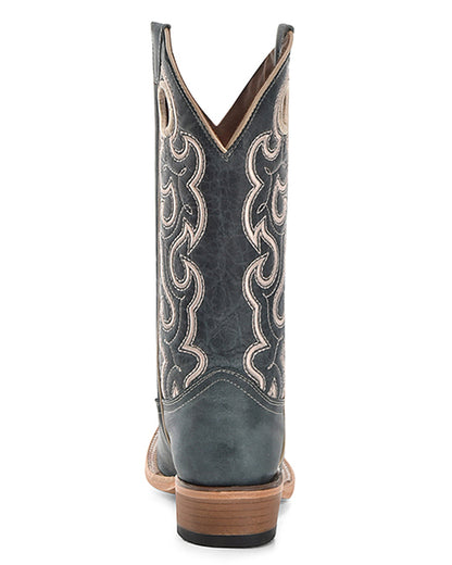 Corral L6095 Women's Handcrafted Wide Square Toe Cowgirl Boots in Blue at Skip's Western Outfitters