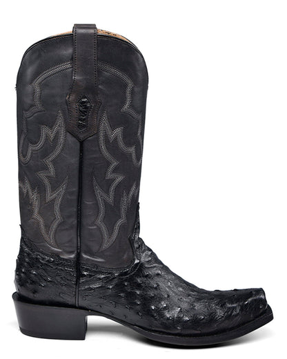 Corral A4549 Men's Handcrafted Medium Square Toe Cowboy Boots in Black at Skip's Western Outfitters
