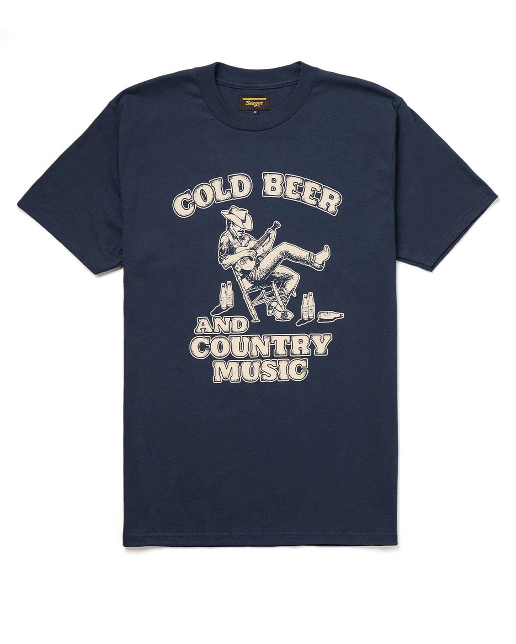 Men's Country Music Tee by Seager from Skip’s Western Outfitters | SEA-MTSU25MUSICNVY-S-NAVY