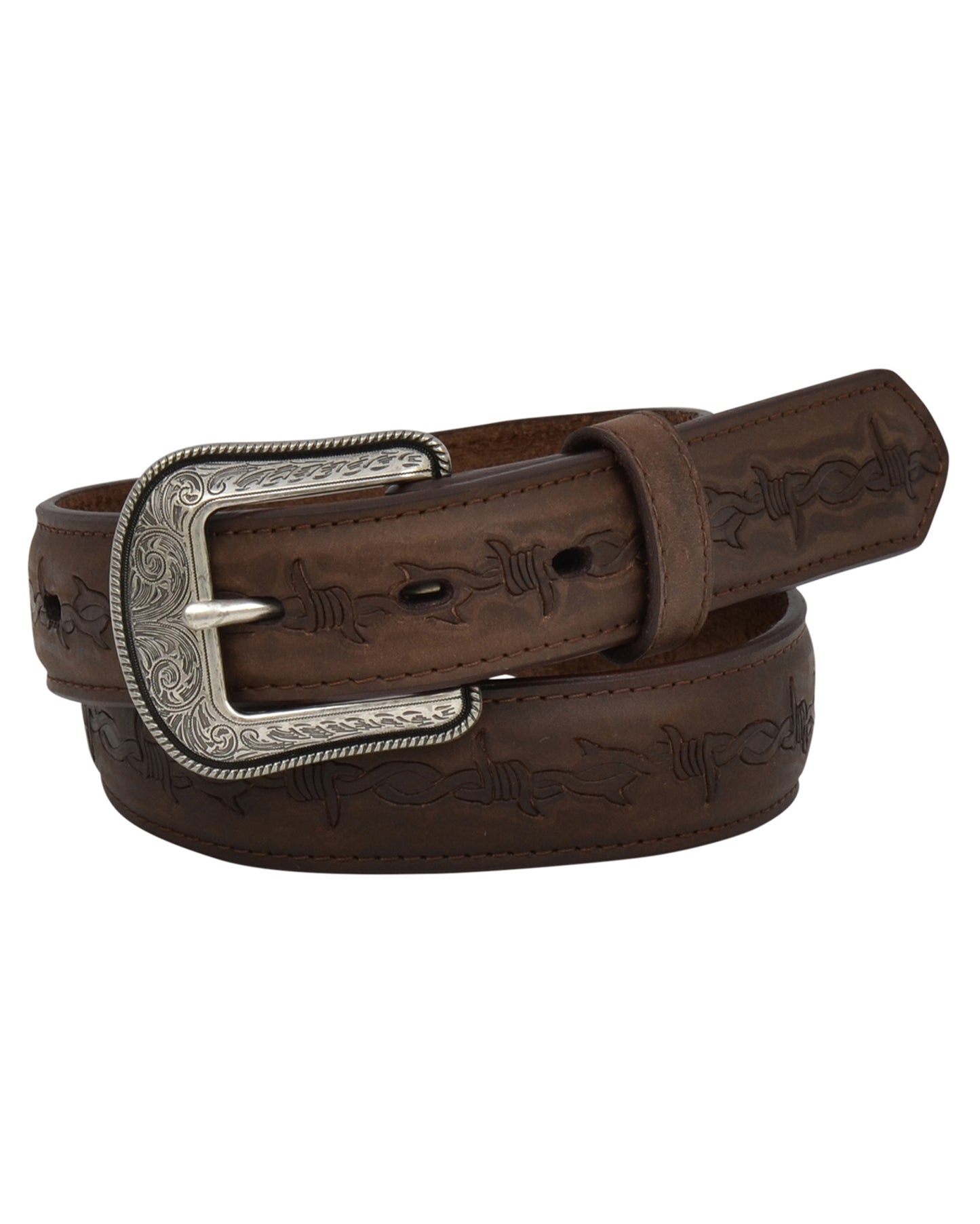 Kids' Distressed Barded Wire Belt by MFW from Skip’s Western Outfitters | MFW-D1202-22-REG