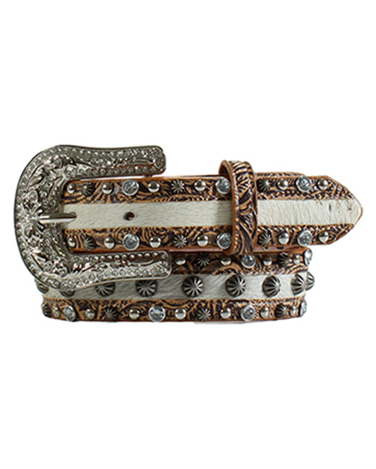 Kids' Floral Calf Hair Belt