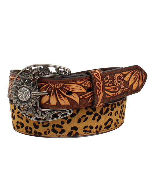 Sunflower Tooled Belt - D140001802