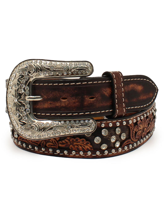 Women's Floral Overlay Belt by Angel Ranch from Skip’s Western Outfitters | MFW-D140002602-S-REG