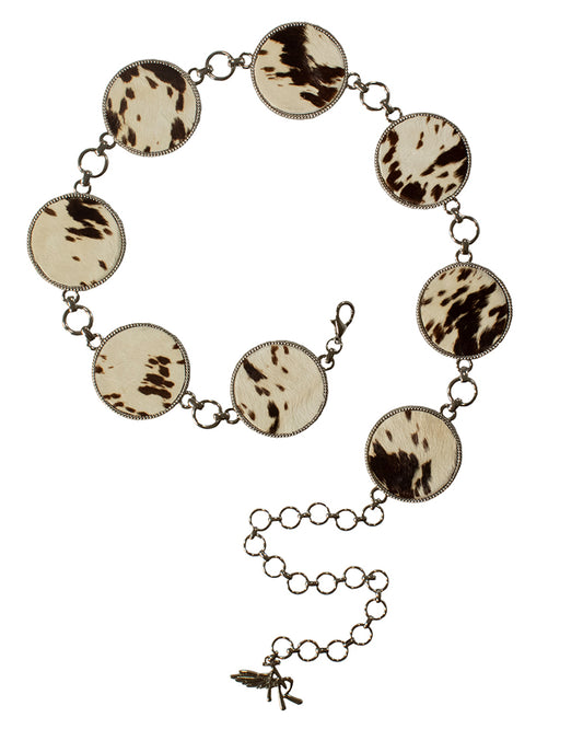 Calf Hair Concho Belt