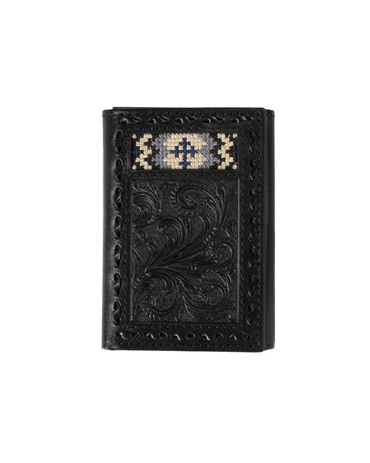 Embossed Trifold Wallet