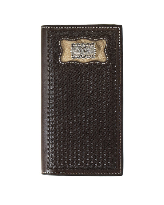 Calf Hair Inlay Rodeo Wallet