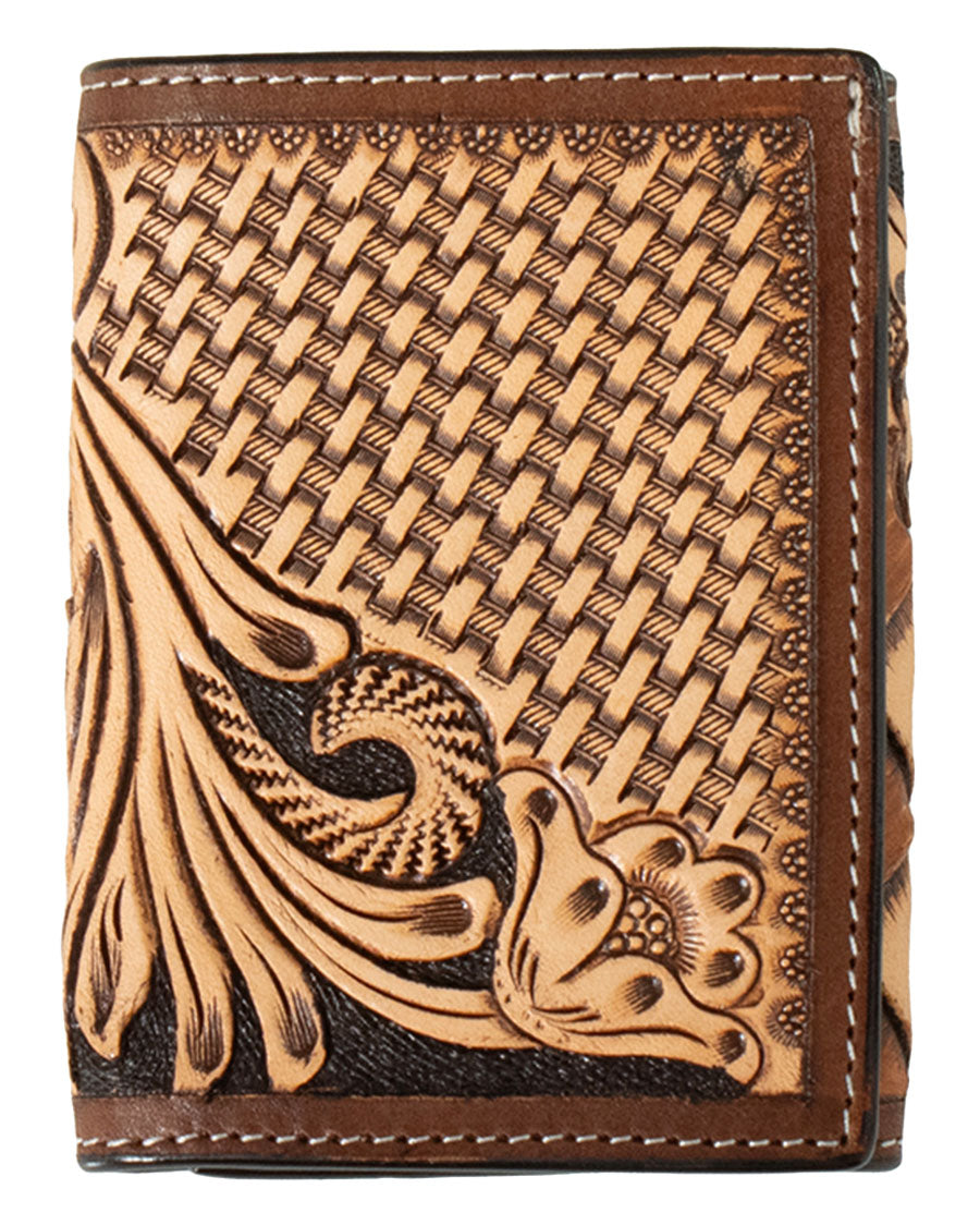 Trifold Hand Tooled Wallet - D250014008