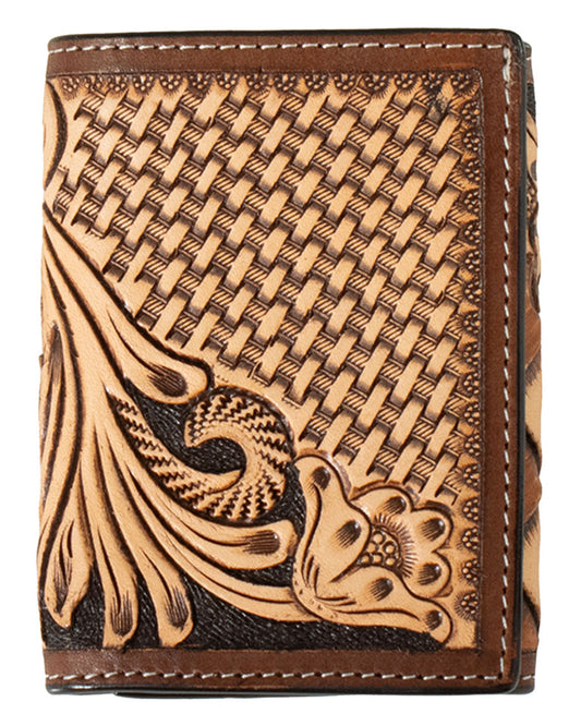 Trifold Hand Tooled Wallet - D250014008