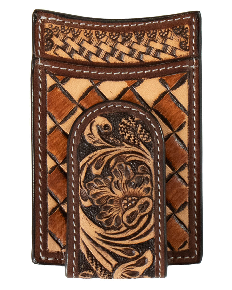 Hand Tooled Floral Card Case - D250014208 by MFW from Skip’s Western Outfitters | MFW-D250014208-O/S