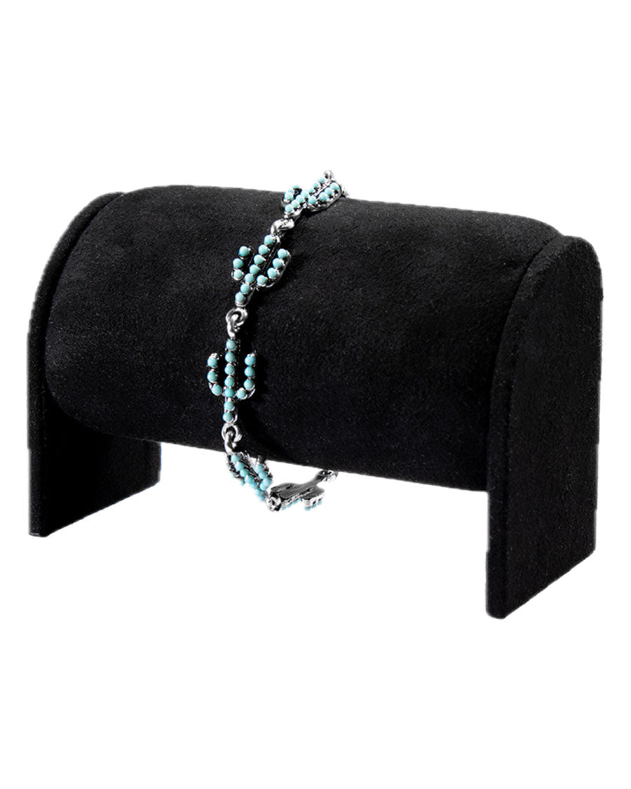 Women's Turquoise Cactus Charm Bracelet