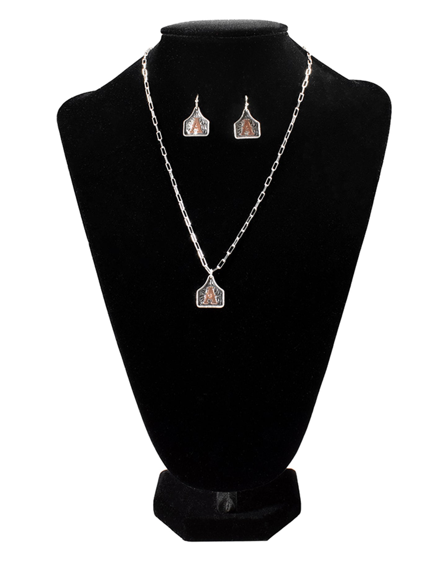 Ss.Set Eartaginitialmc - D450026697-A by MFW from Skip’s Western Outfitters | MFW-D450026697-A-OS