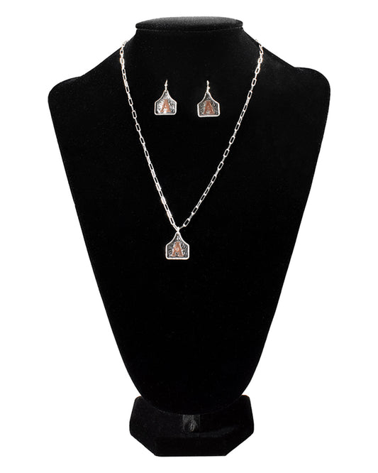 Ss.Set Eartaginitialmc - D450026697-A by MFW from Skip’s Western Outfitters | MFW-D450026697-A-OS