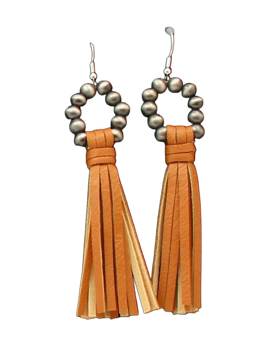Brown Fringe Earrings - D460012602