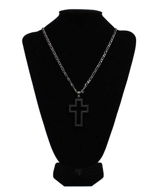 Outline Cross Necklace